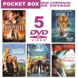 DVD Pocket box 5 films (Australia, Nouveau départ, La nuit au musée 2, L'odyssée de Pi, The descendants