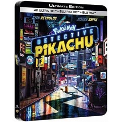 Blu Ray Pokémon Détective Pikachu 4K Ultra-HD [Boîtier SteelBook Limité] [Ultimate Edition)