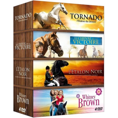 DVD Tornado désert + Le Cheval de la Victoire + L'étalon Noir + Whitney Brown