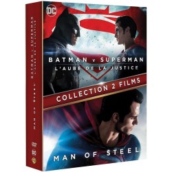 DVD BATMAN VS SUPERMAN ET MAN OF STEEL - Coffret 2 Films DC COMICS