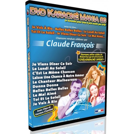 DVD Karaoké Mania Vol.03 "Claude François"