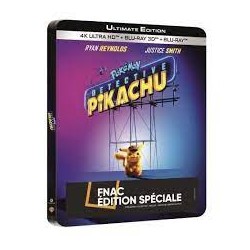 Blu Ray Pokémon Détective Pikachu 4K 3D Ultra-HD [Boîtier SteelBook Limité] [Ultimate Edition)