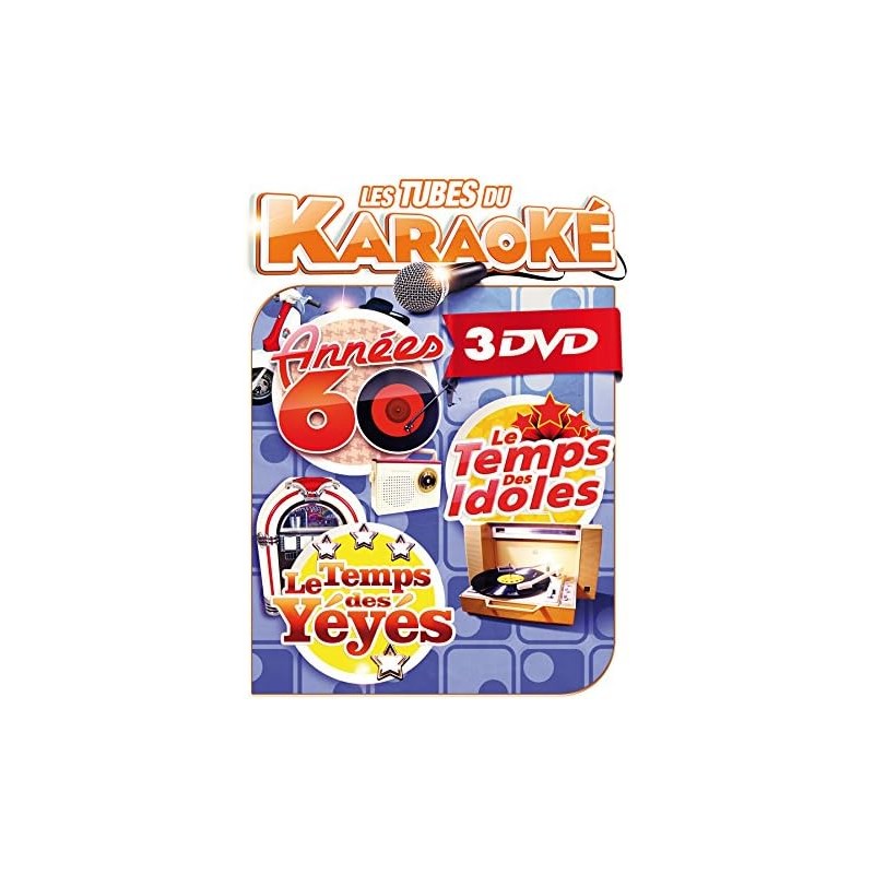 DVD Les Tubes du Karaoke : Années 60 (Coffret Idoles et Le Temps des Yéyés)