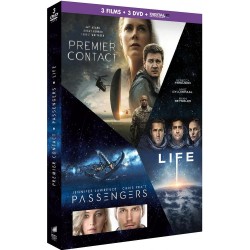 DVD Premier Contact + Passengers + Life-Origine inconnue (coffret 3 DVD)