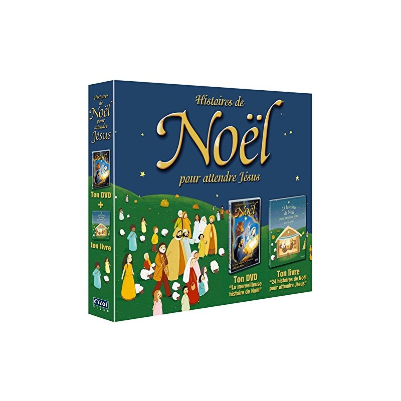 DVD HISTOIRES DE NOEL (Coffret Pour attendre Jésus Livre + DVD)