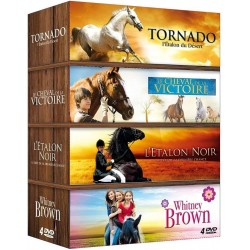 DVD Tornado désert + Le Cheval de la Victoire + L'étalon Noir + Whitney Brown