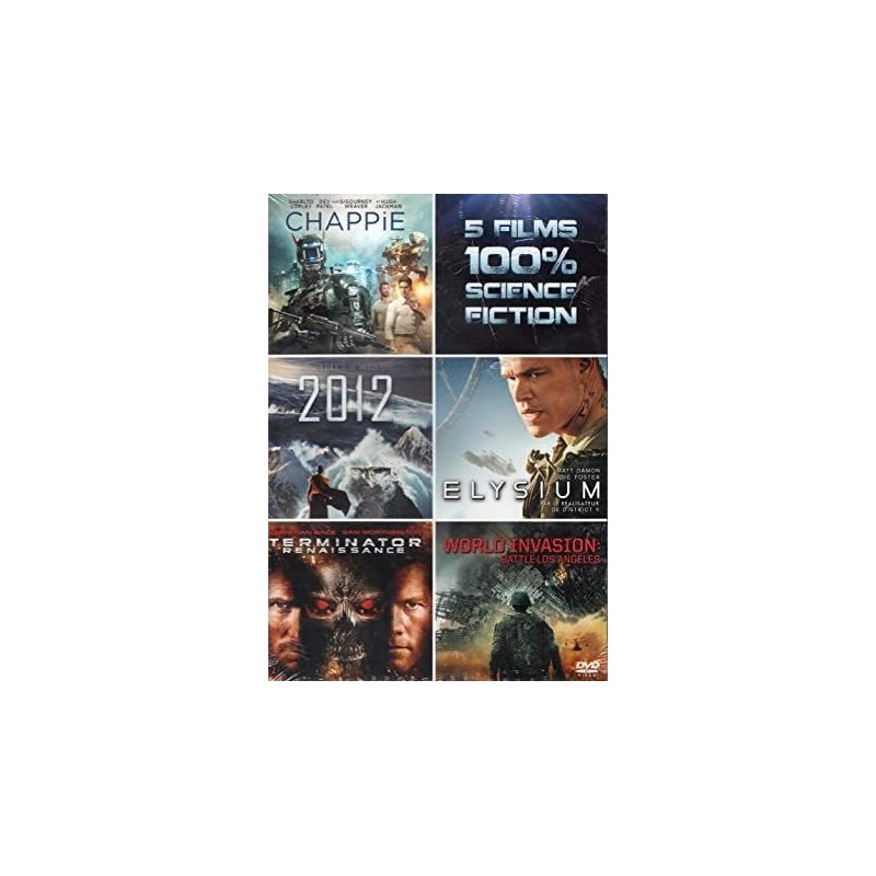 DVD 5 films 100 % Science-Fiction en coffret DVD