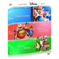 DVD Les Trois Petits cochons + Le Lièvre et la Tortue + La Mare aux Grenouilles-Les Intemporels (Coffret 4 DVD Disney)