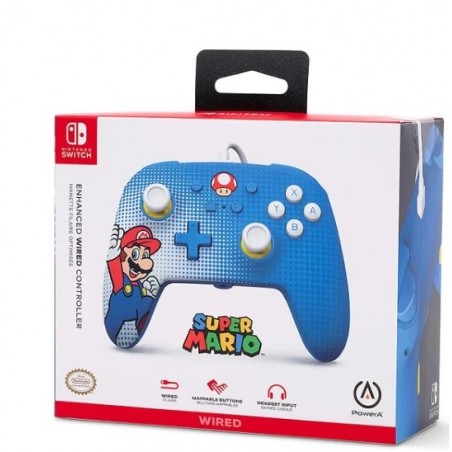 Jeux Vidéo Manette Filaire Switch (Licence Officiel par Nintendo)