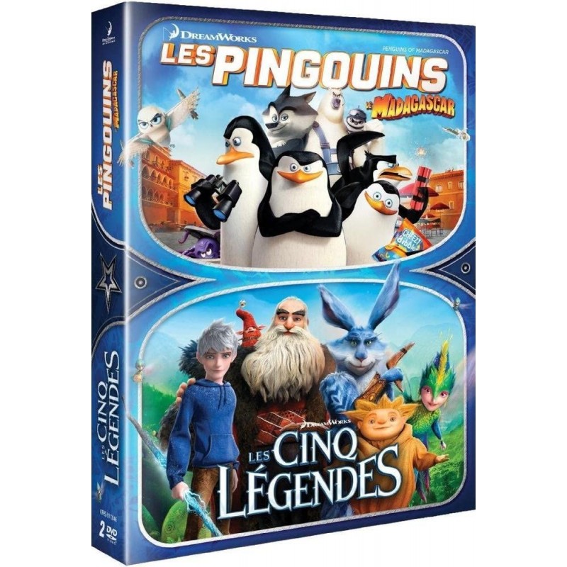 DVD les pingouins + les cinq légendes