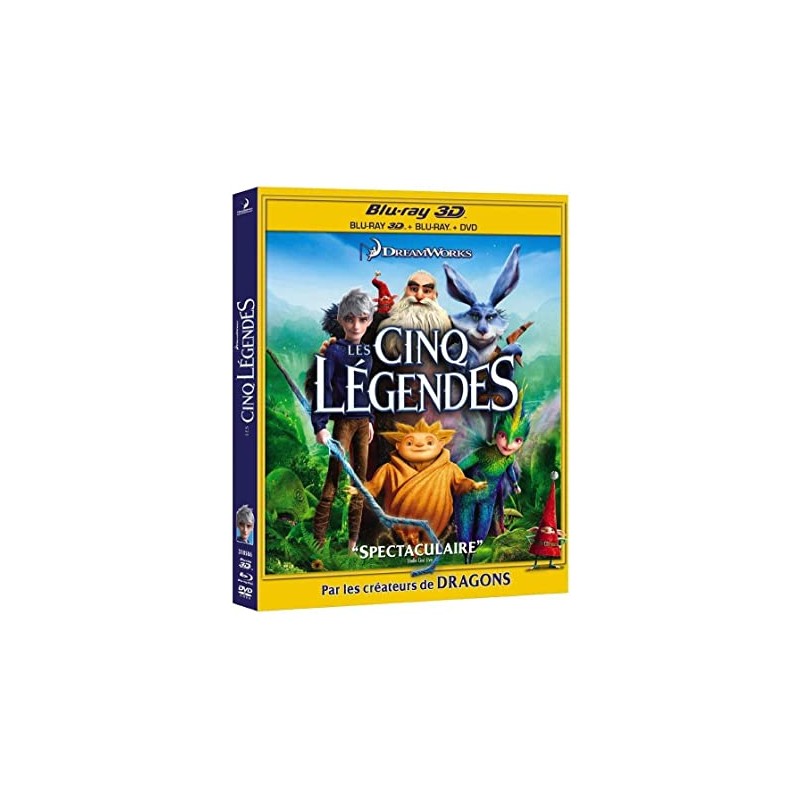 Blu Ray Les cinq légendes (combo 3D bluray + DVD)