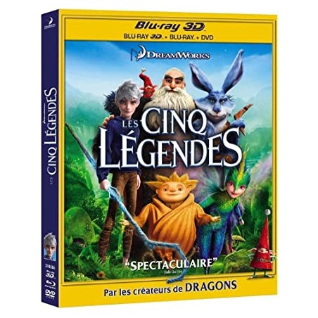 Blu Ray Les cinq légendes (combo 3D bluray + DVD)