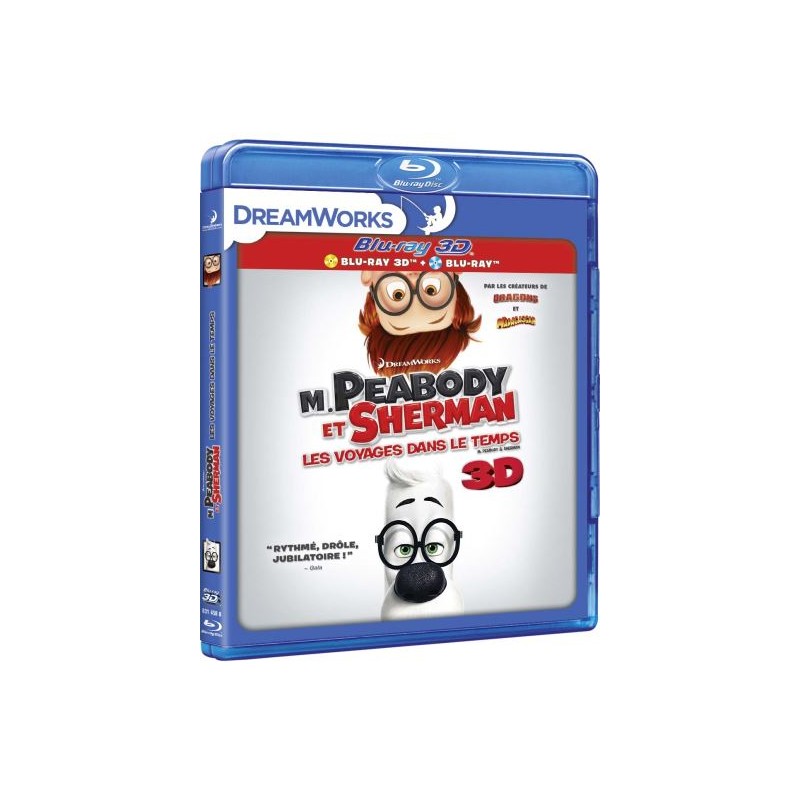 Blu Ray M Peabody et sherman 3D (Combo)