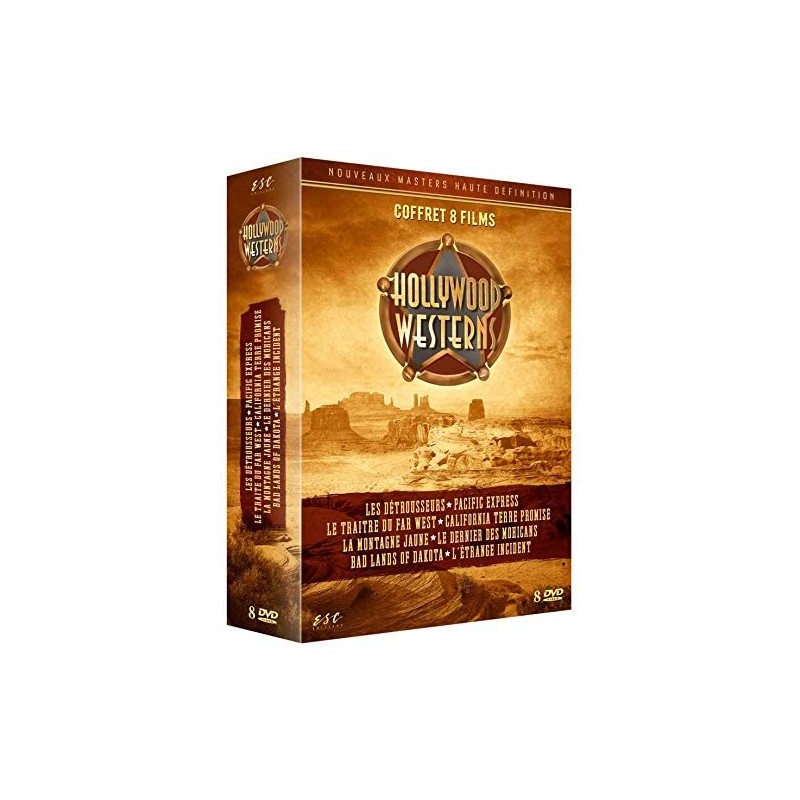 DVD Hollywood westerns (coffret ESC 8 films)