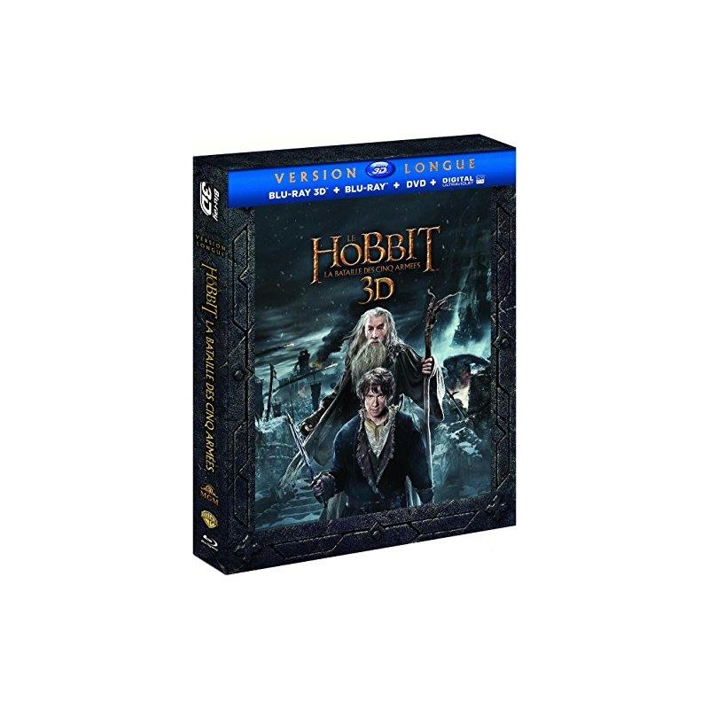 Blu Ray Le Hobbit 3D : La Bataille des Cinq armées (Version Longue) Steelbook