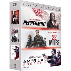 DVD Peppermint + 22 miles + american assassin
