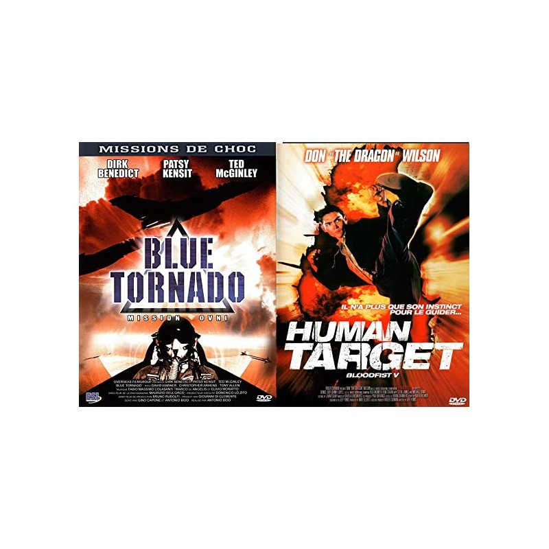 DVD Blue tornado + the human taret (2 films)