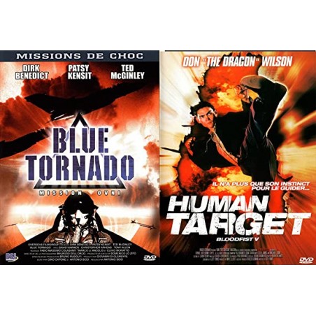 DVD Blue tornado + the human taret (2 films)