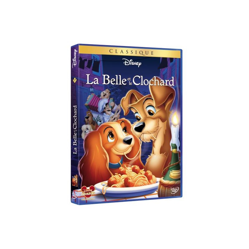 DVD Disney La belle et le clochard