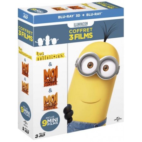 Blu Ray les minions - Coffret moi moche et méchant 1 et 2 3D